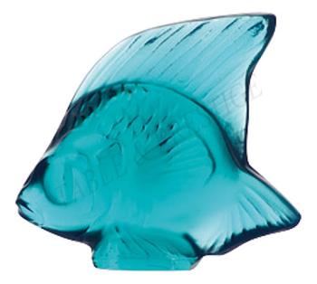 Fish Clear Turquoise - Lalique